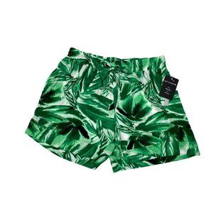 Zac & Rachel Shorts Large Green Tropical